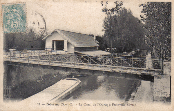 11 — Sévran (S.-et-O.) - Le Canal de l'Ourcq à Freinville-Sévran